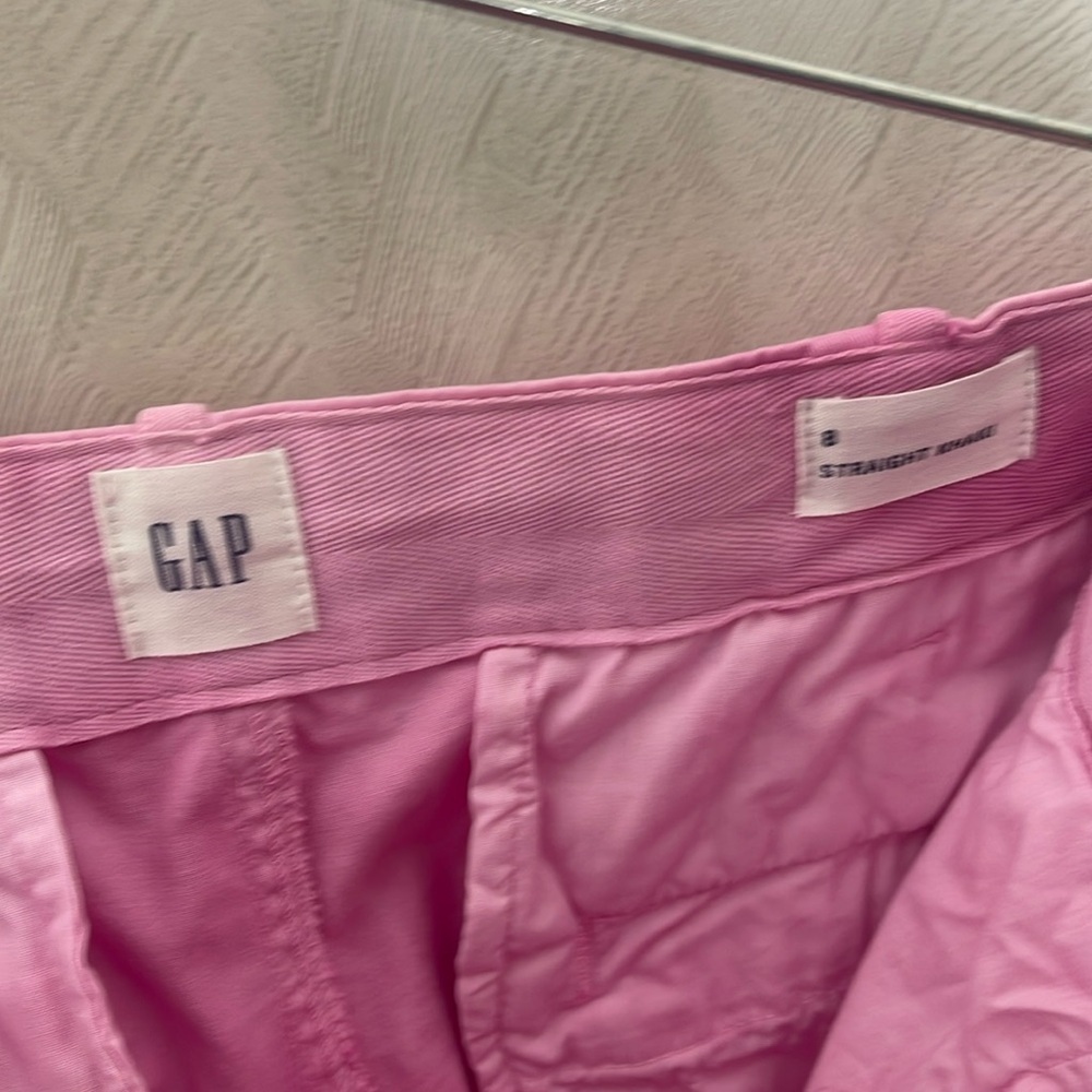 GAP Pink TieDye Straight High Rise Khakis Size 8 - Picture 4 of 4